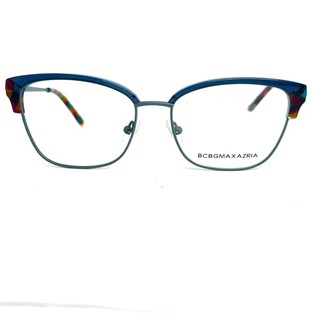BCBGMAXAZRIA AISLING‎ Blue Teal Eyeglasses Frame 54-16-135mm H17617